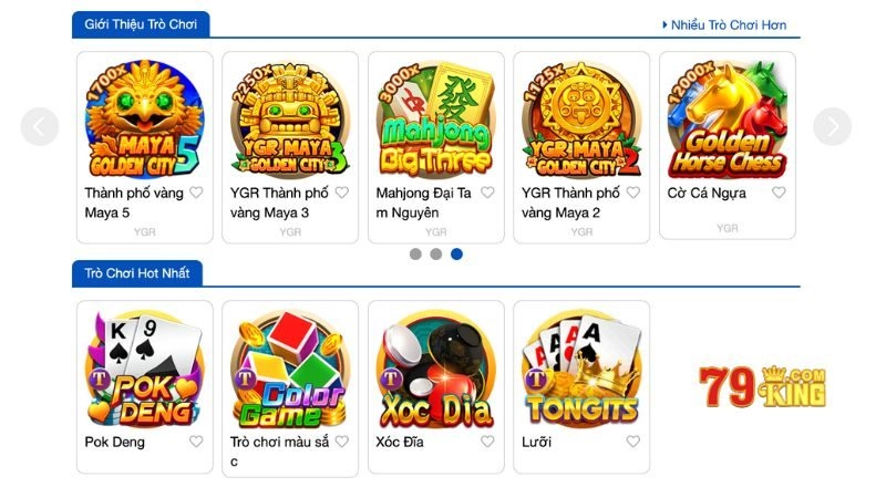 Hế thống game bài 79KING